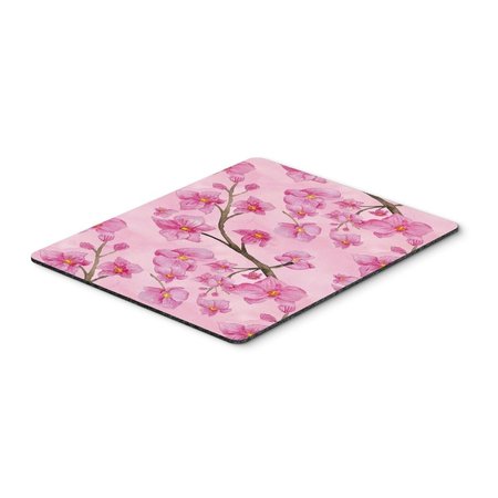 CAROLINES TREASURES Watercolor Pink Flowers Mouse Pad, Hot Pad or Trivet BB7505MP